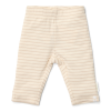 Beige gestreept broekje - Leggings soft beige stripe noos